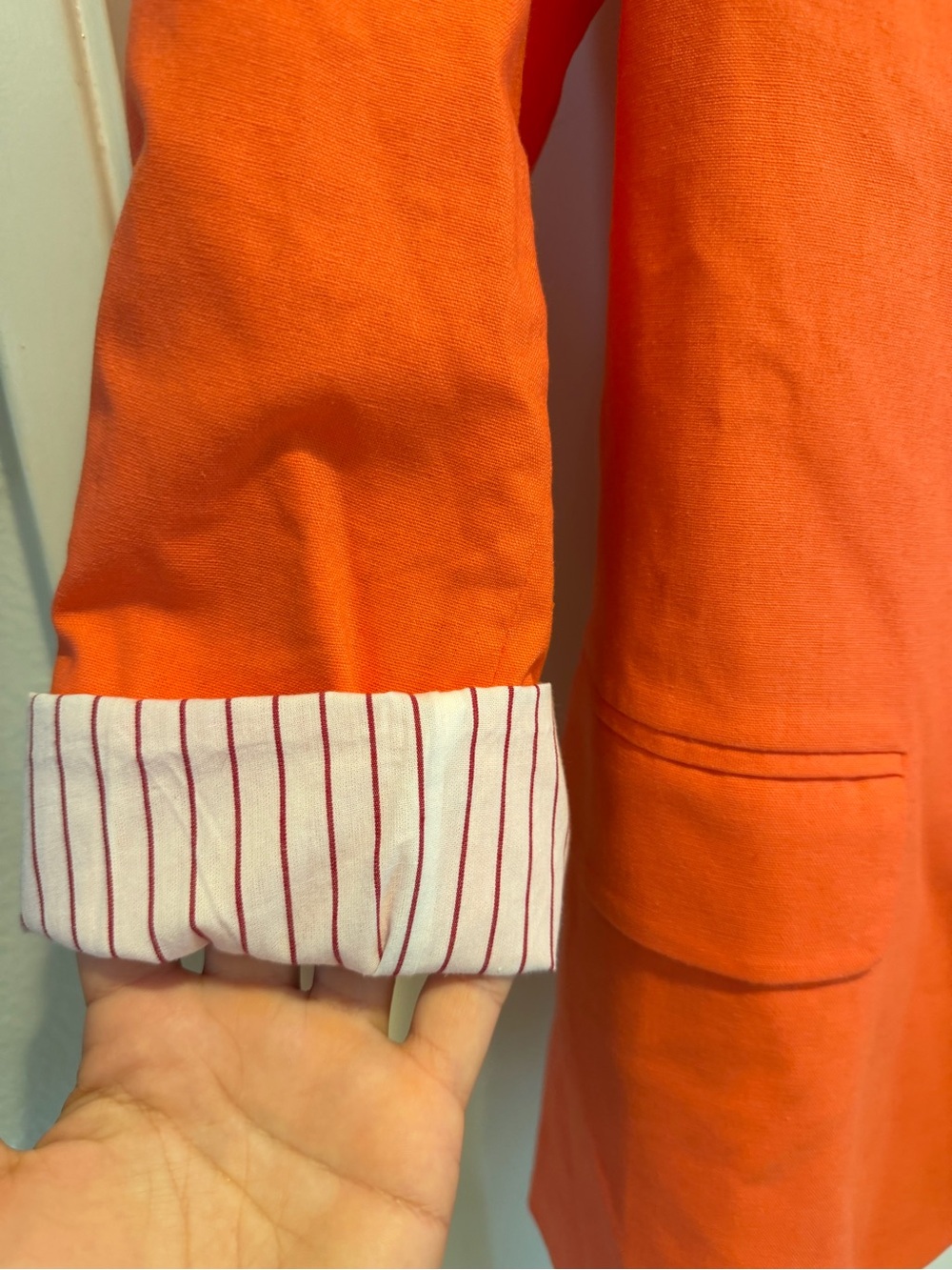 Anthropologie Coral Double-Breasted Blazer Jacket - Picture 4 of 5